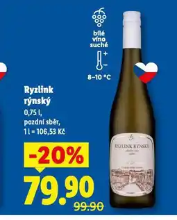 Lidl Ryzlink rýnský nabídka