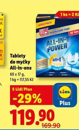 Lidl W5 tablety do myčky nabídka