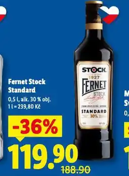 Lidl Fernet stock standard nabídka