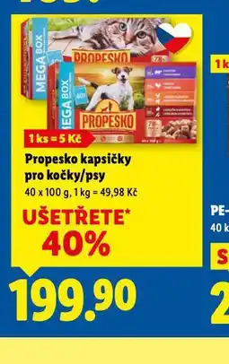 Lidl Propesko kapsičky pro kočky nabídka