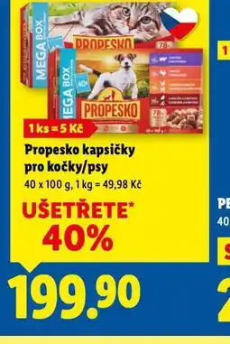 Lidl Propesko kapsičky pro psy nabídka