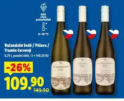 Lidl Tramín červený nabídka