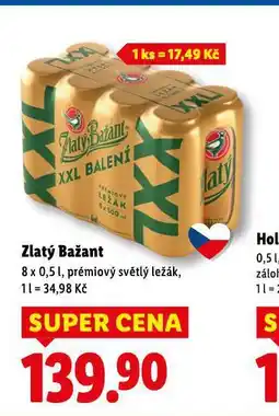 Lidl Pivo zlatý bažant nabídka