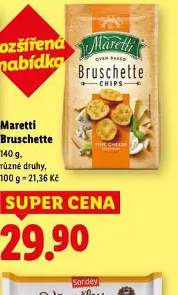 Lidl Maretti bruschette nabídka