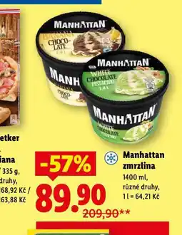 Lidl Manhattan zmrzlina nabídka