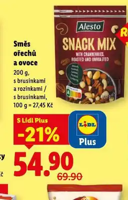 Lidl Směs ořechů a ovoce nabídka
