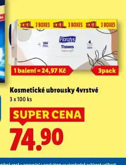 Lidl Floralys kosmetické ubrousky nabídka