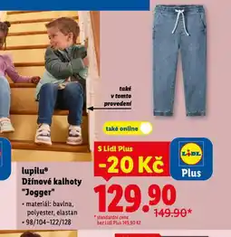 Lidl Džínové kalhoty jogger nabídka