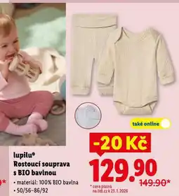 Lidl Rostoucí souprava s bio bavlnou nabídka