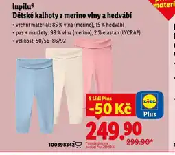 Lidl Dětské kalhoty z merino vlny a hedvábí nabídka