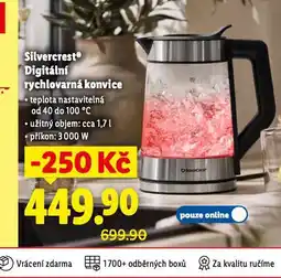 Lidl Digitální rychlovarná konvice nabídka