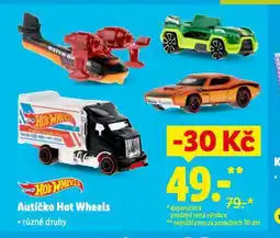 Lidl Autíčko hot wheels nabídka