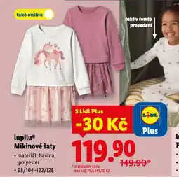 Lidl Mikinové šaty nabídka