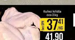 Jip Kuřecí křídla cca 3 kg 1kg nabídka