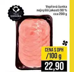 Jip Vepřová šunka nejvyšší jakosti 90% cca 200 g 100g nabídka