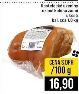Jip Kostelecké uzeniny uzené koleno zadní s kosti bal cca 1,8 kg 100g nabídka