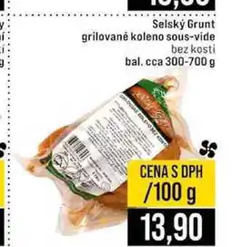 Jip Selský Grunt grilované koleno sous-vide bez kosti bal. cca 300-700 g 100g nabídka