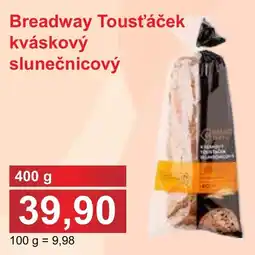PLUS JIP Breadway Tousťáček kváskový slunečnicový nabídka