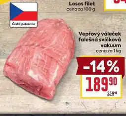 Billa Vepřový váleček falešná svíčková vakuum cena za nabídka