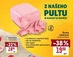 Billa Šunka výběrová cena za nabídka