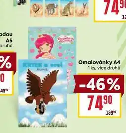 Billa Omalovánky A4 1 ks nabídka