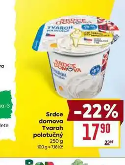 Billa Srdce domova Tvaroh polotučný nabídka