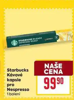 Billa Starbucks Κάνονé pro kapsle Nespresso 1 balení nabídka