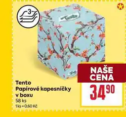 Billa Tento Papírové kapesníčky v boxu 58 ks nabídka