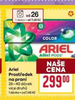 Billa Ariel Prostředek na praní 26-40 dávek nabídka