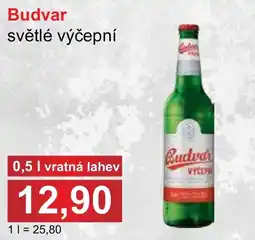 PLUS JIP Budvar světlé výčepní nabídka