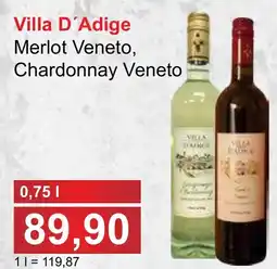PLUS JIP Villa D'Adige Merlot Veneto, Chardonnay Veneto nabídka