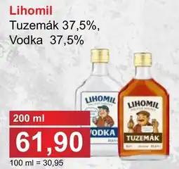 PLUS JIP Lihomil Tuzemák 37,5%, Vodka 37,5% nabídka