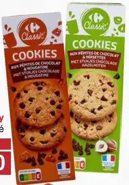 PLUS JIP Cookies s kousky čokolády nugátové, lískooříškové nabídka