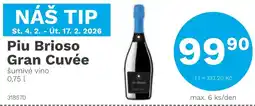 Konzum Piu Brioso Gran Cuvée šumivé víno nabídka
