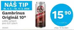 Konzum Gambrinus Originál 10° nabídka