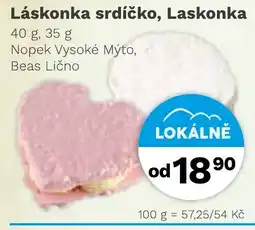 Konzum Láskonka srdíčko, Laskonka nabídka