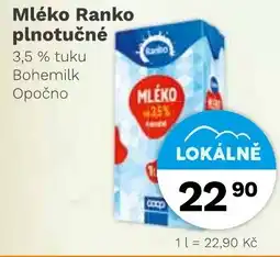 Konzum Mléko Ranko plnotučné nabídka