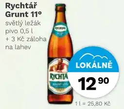 Konzum Rychtář Grunt 11° světlý ležák pivo nabídka
