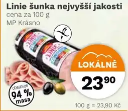 Konzum Linie šunka nejvyšší jakosti nabídka