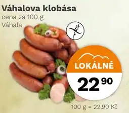 Konzum Váhalova klobása nabídka