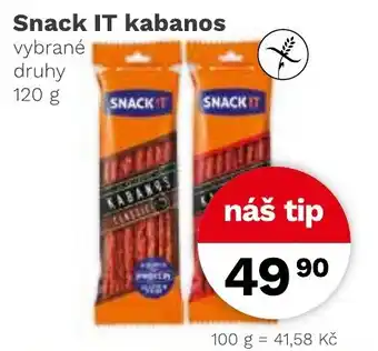 Konzum Snack IT kabanos nabídka