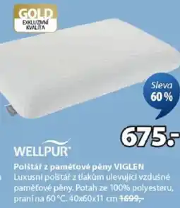 JYSK Polštář z paměťové pěny VIGLEN nabídka