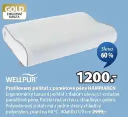 JYSK Profilovaný polštář z paměťové pěny HAMMAREN nabídka