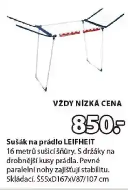 JYSK Sušák na prádlo LEIFHEIT nabídka