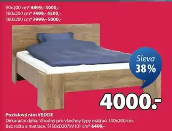 JYSK Postelový rám VEDDE nabídka