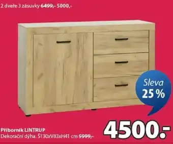JYSK Příborník LINTRUP nabídka