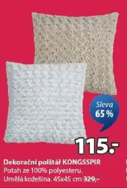 JYSK Dekorační polštář KONGSSPIR nabídka