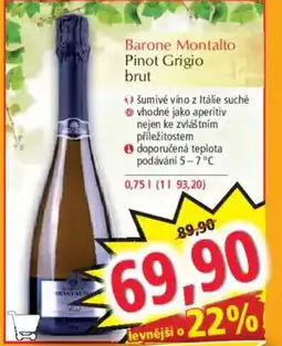Norma Barone Montalto Pinot Grigio brut nabídka