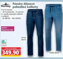 Norma Pánské džínové pohodlné kalhoty nabídka