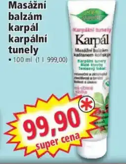 Norma Masážní balzám karpál karpální tunely nabídka